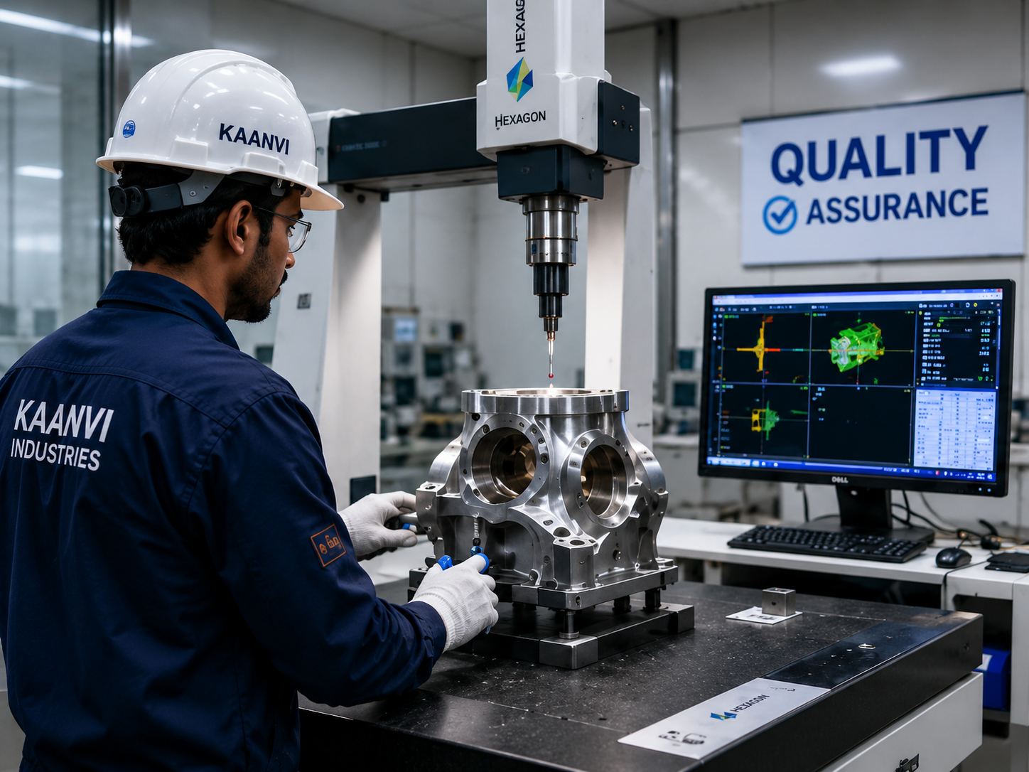 Inspection and Quality Control – CMM measurement at Kaanvi lab